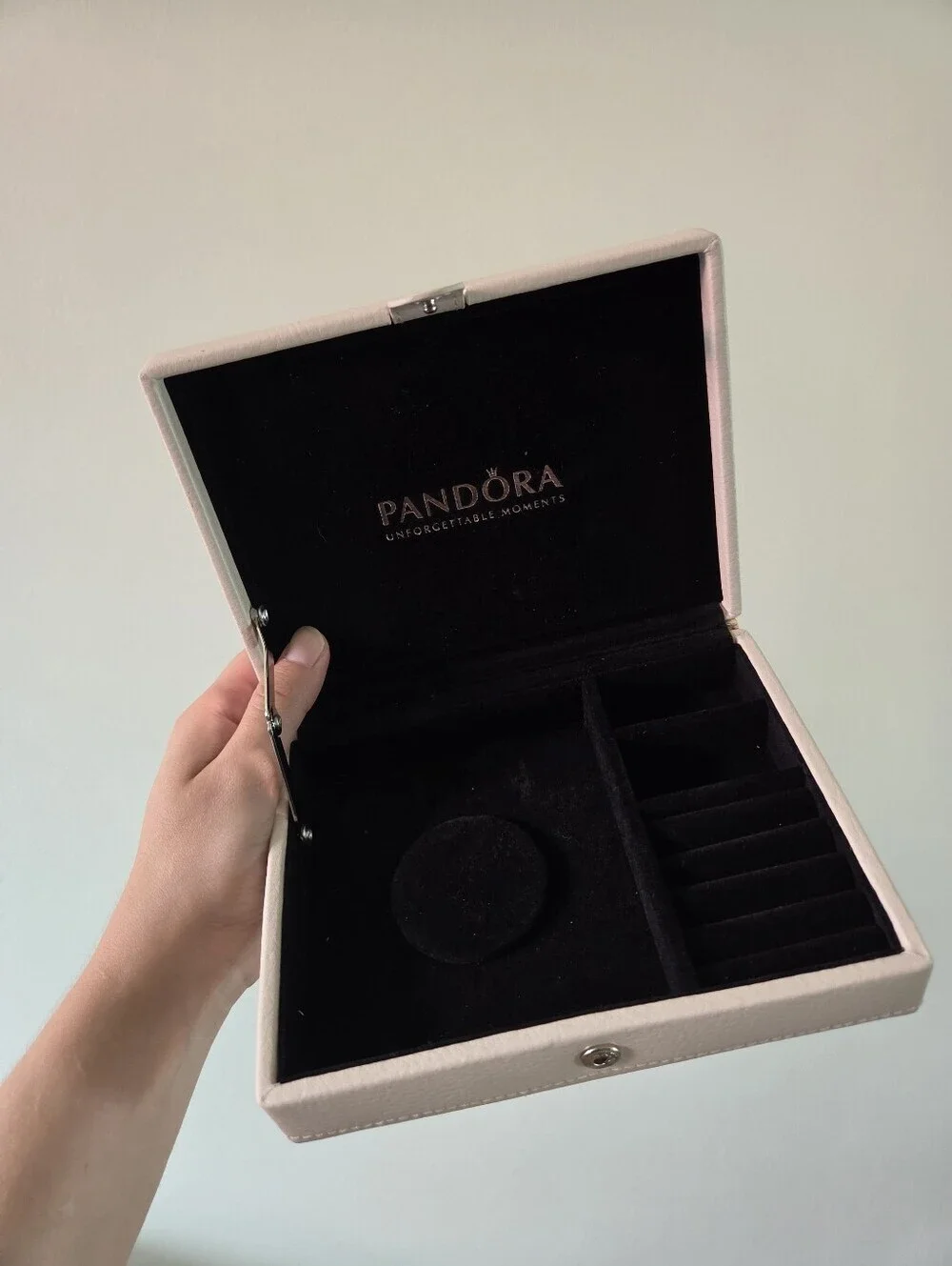 Authentic Pandora Limited Edition RETIRED Genuine Leather Jewelry Box Blush Pink